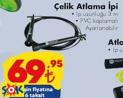 SLAZENGER ÇELİK ATLAMA İPİ • İP UZUNLUĞU 3 M